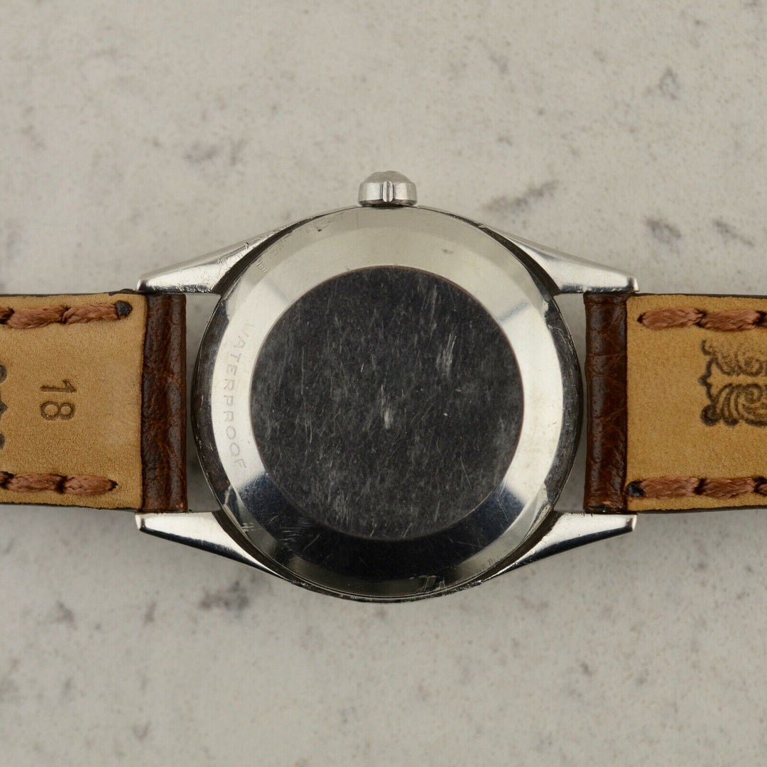 C1954 ヴィンテージ オメガ シーマスター デラックス 自動式 トロピカル 腕時計 型番2802 スチール製