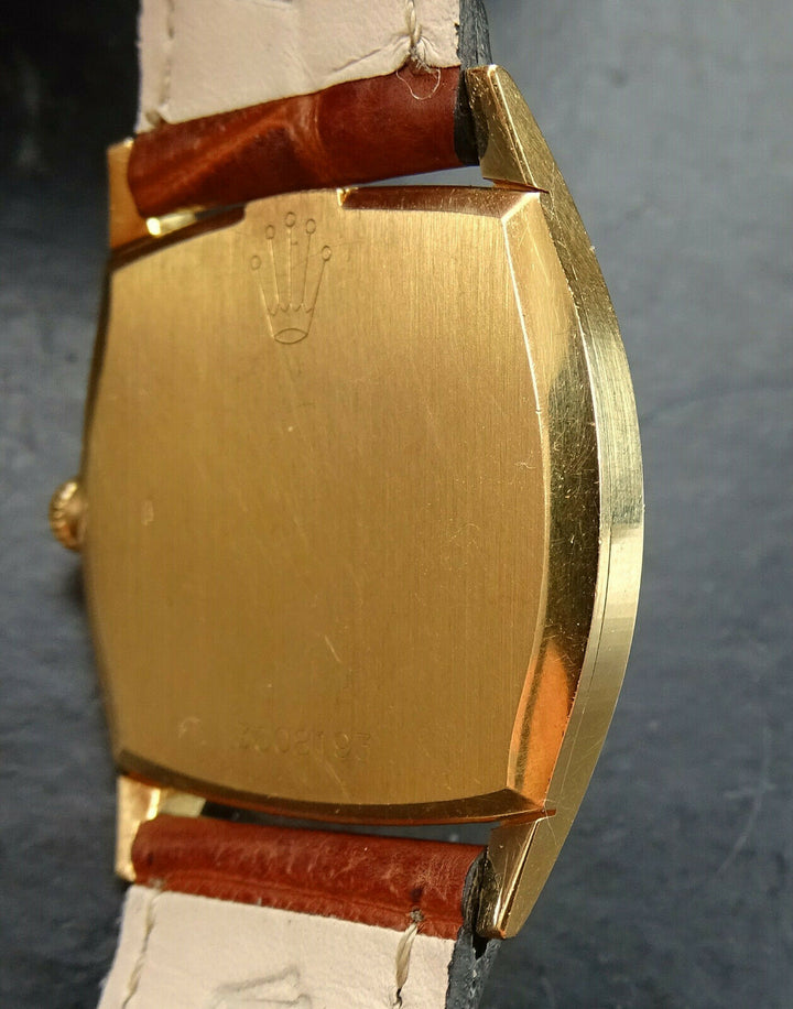 ♛ Rolex Cellini Yellow Gold 18K 750 Ref.3805 Vintage Luxury Men's Watch from 1980