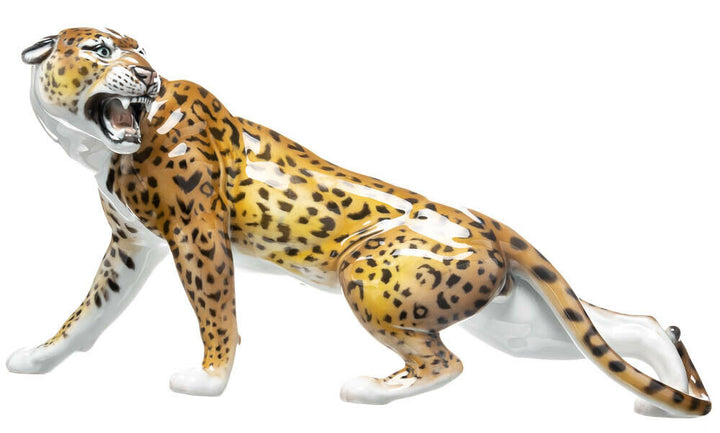 Figur Leopard Rosenthal von Hugo Meisel Tierfiguren 1. Wahl 1973 1953-56 40cm