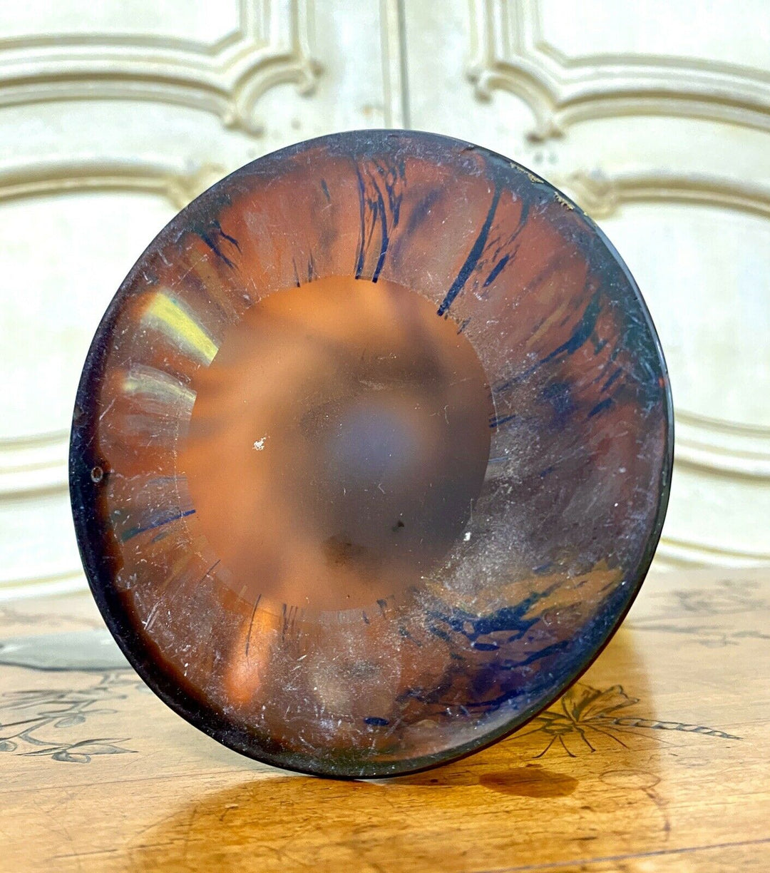 エミールガレ(Galle) 日本のリンゴの花瓶 パート・ド・ヴェール