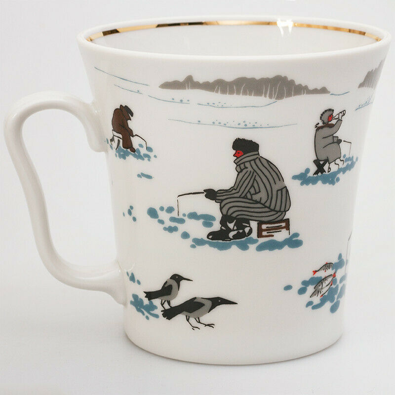 Imperial Porcelain Teacup & Saucer Lomonosov Mug LFZ No Scales! Fisherman Gift