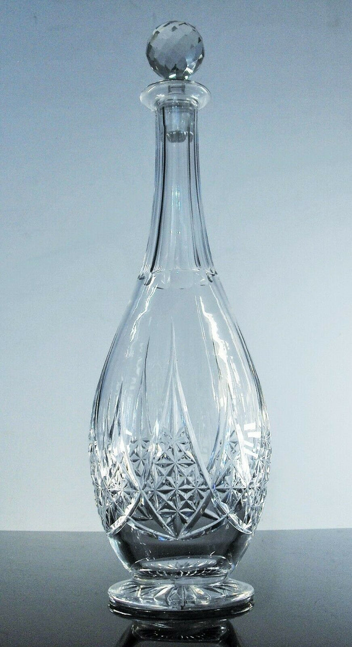 Antique Large Carafe Crystal Size Moulded Epiron Baccarat Front 1936