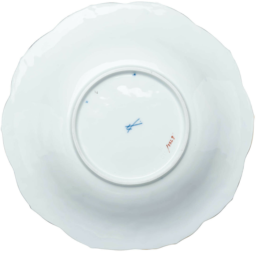 Prunkschale Streublümchen Meissen B-Form 1. Wahl 1850-1934 (28,5cm)