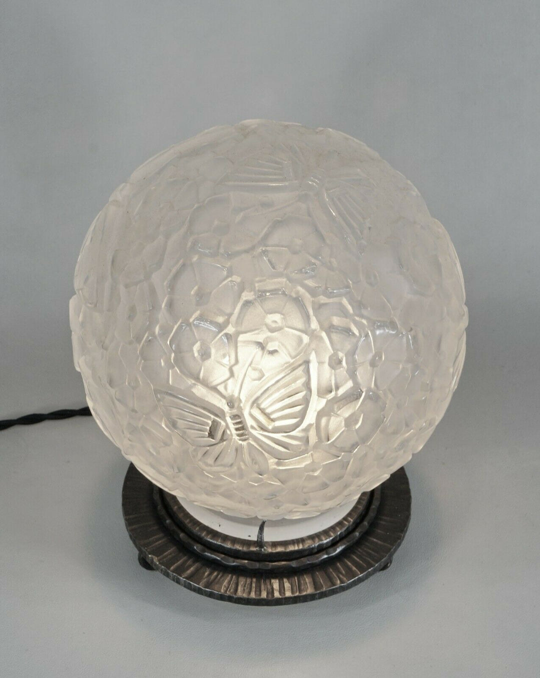 HANOTS : French 1930 art deco lamp ................ daum muller degué era France