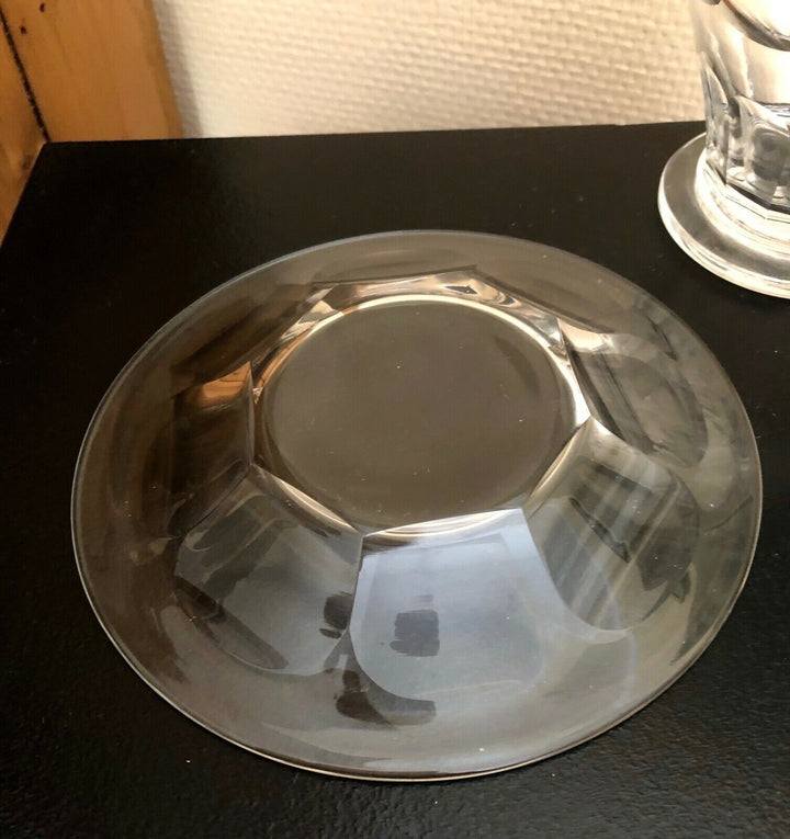 BACCARAT CONFITURIER ET SOUSCOUPE CRISTAL MODELE HARCOURT
