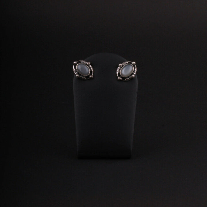 ジョージジェンセン(Georg Jensen)　シルバーイヤークリップ　グレイムーンストーン　2018年