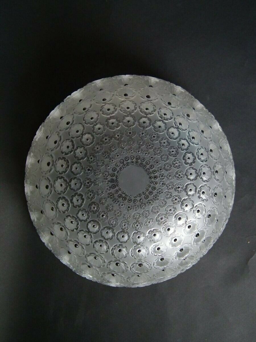 Rene Lalique Clear & Frosted Glass 'Nemours' Bowl