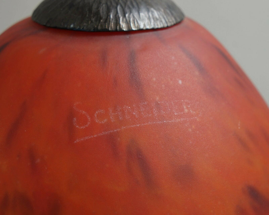 SCHNEIDER : PAIR OF FRENCH 1930 ART DECO LAMPS wrought iron ........ lamp France