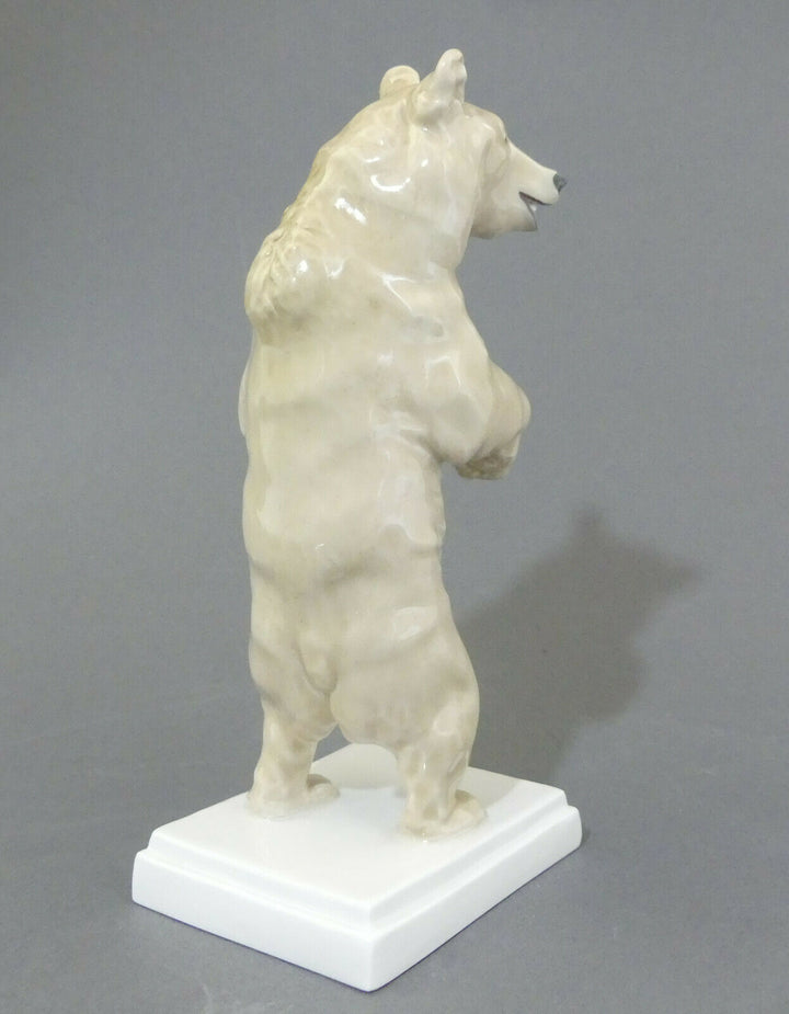 ⚔ Meissen Bär stehend Braunbär Figur V125 TOP 1.Wahl - Erich Hösel Pfeifferzeit