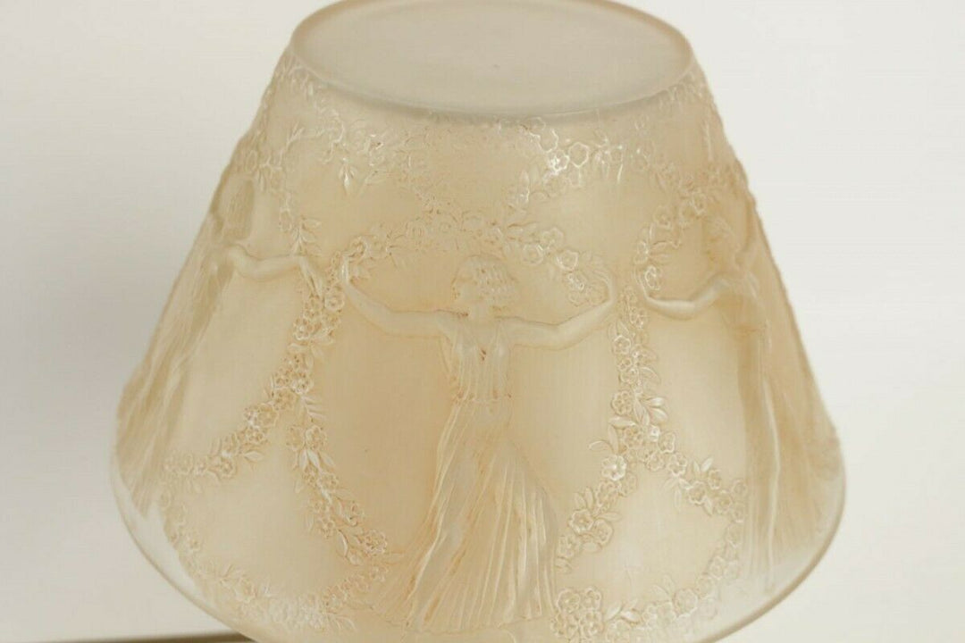 René LALIQUE (1860-1945) - Lampe " Six danseuses "