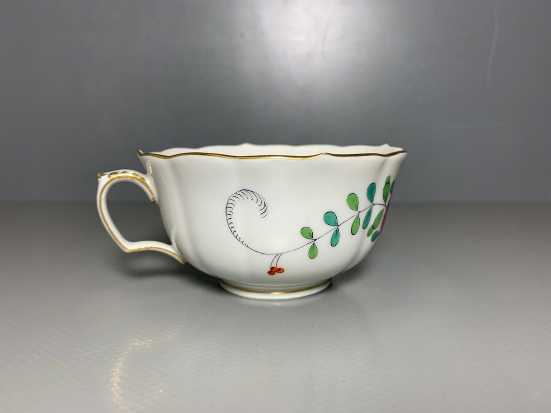 MEISSEN TEE GEDECK 2-TLG TASSE UT GARBENMUSTER KAKIEMON GUTER ZUSTAND 2.WAHL