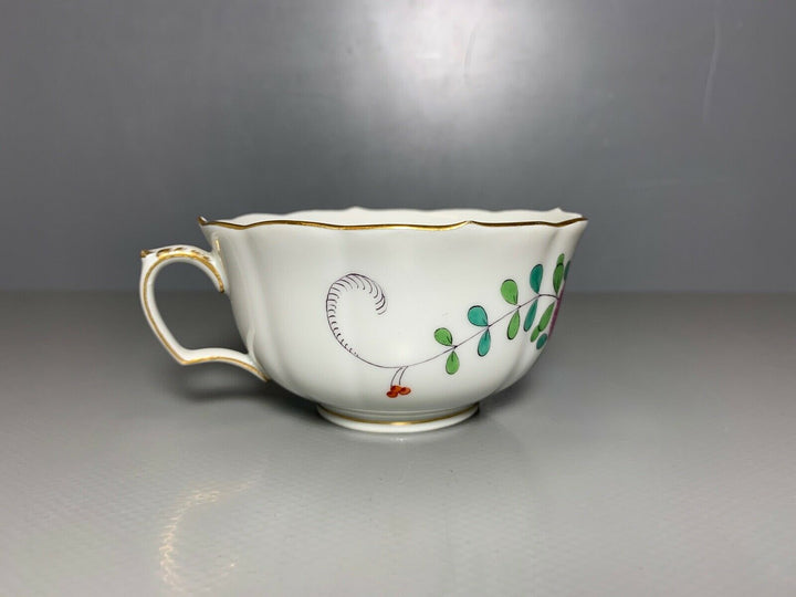 MEISSEN TEE GEDECK 2-TLG TASSE UT GARBENMUSTER KAKIEMON GUTER ZUSTAND 2.WAHL