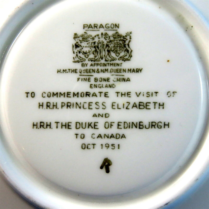 パラゴン　E&P1951年10月記念品　カップ&ソーサー