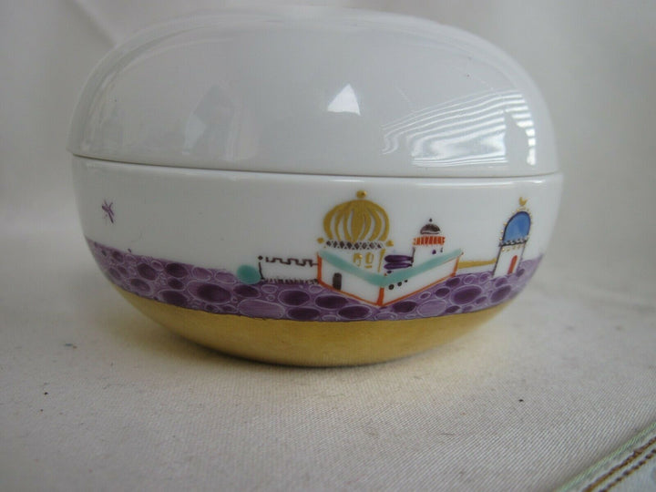 Schöne Meissen Schmuck-Dose in Dekor 1001 Nacht