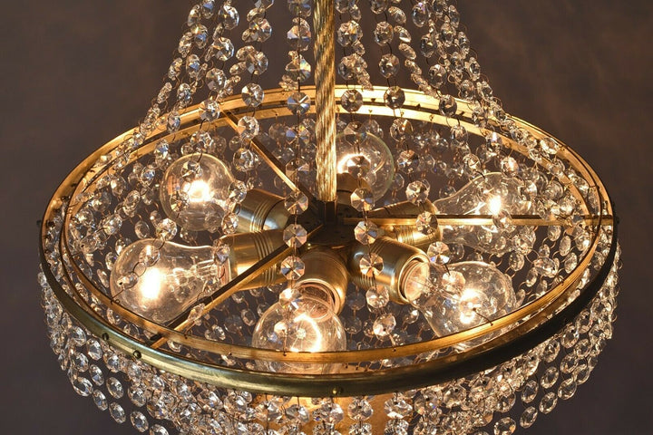 Empire Antique Style Vintage Crystal Chandelier, Home Lighting, Lamp, Pendant