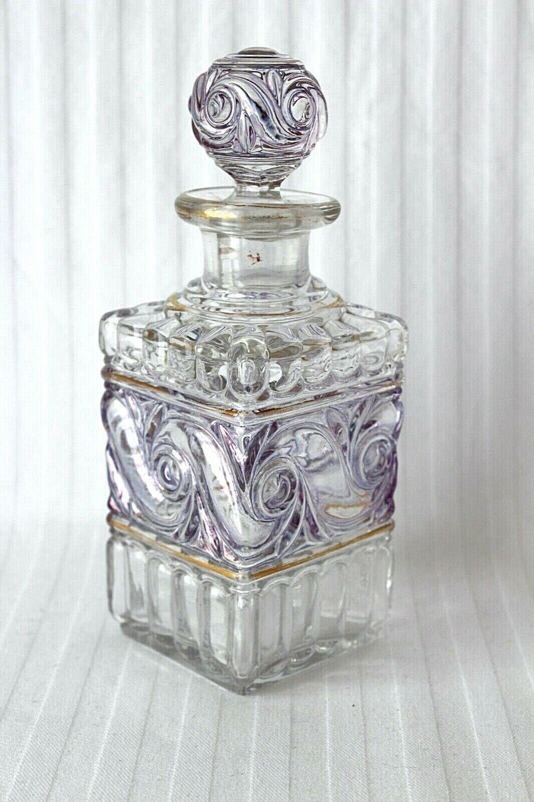 Antique Baccarat crystal big perfume decanter series Russe c 1903-1910