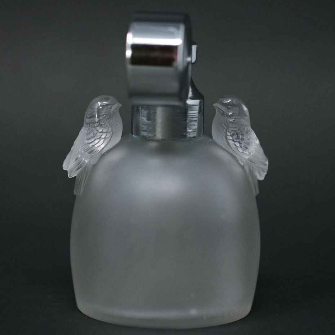 Rene Lalique Frosted Glass Perruches Perfume Bottle