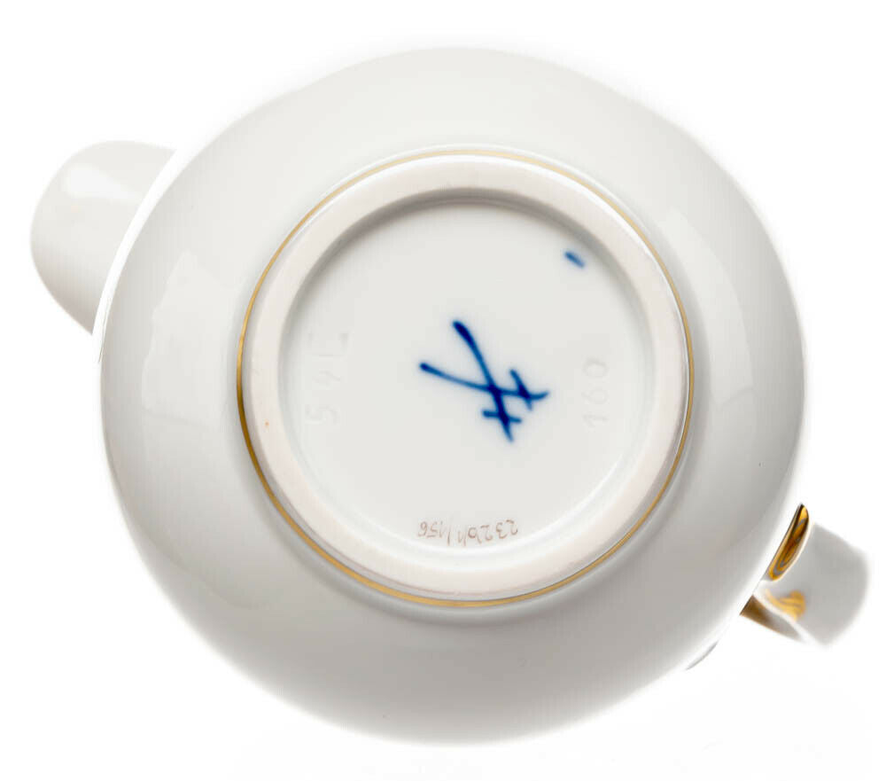 Milchkanne Garbemuster mit Kante Meissen Neuer Ausschnitt Modell 00762 1. Wahl