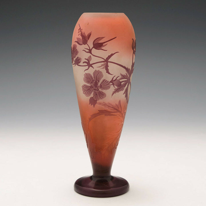Galle Three Colour Cameo Vase c1925