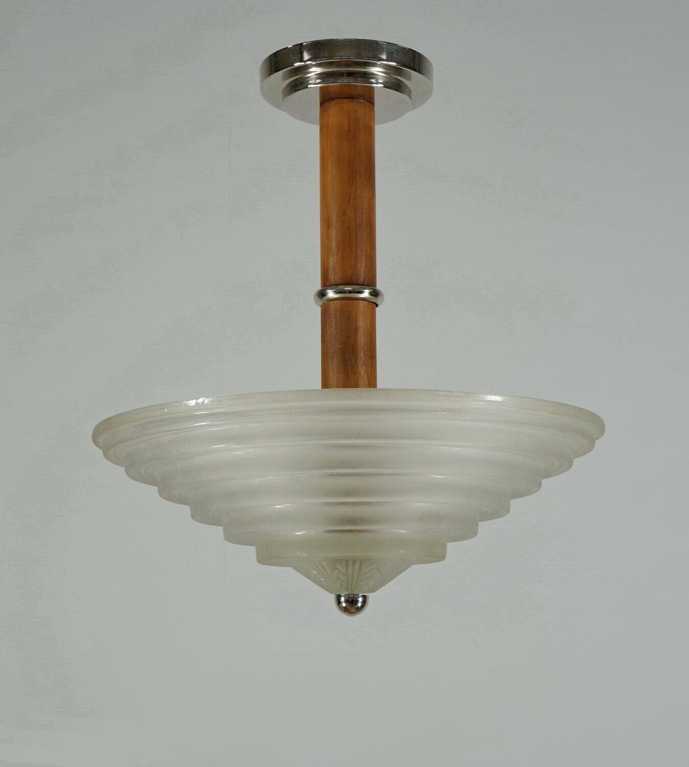 ルルー:1935年フランスアールデコ調シャンデリア ペンダント