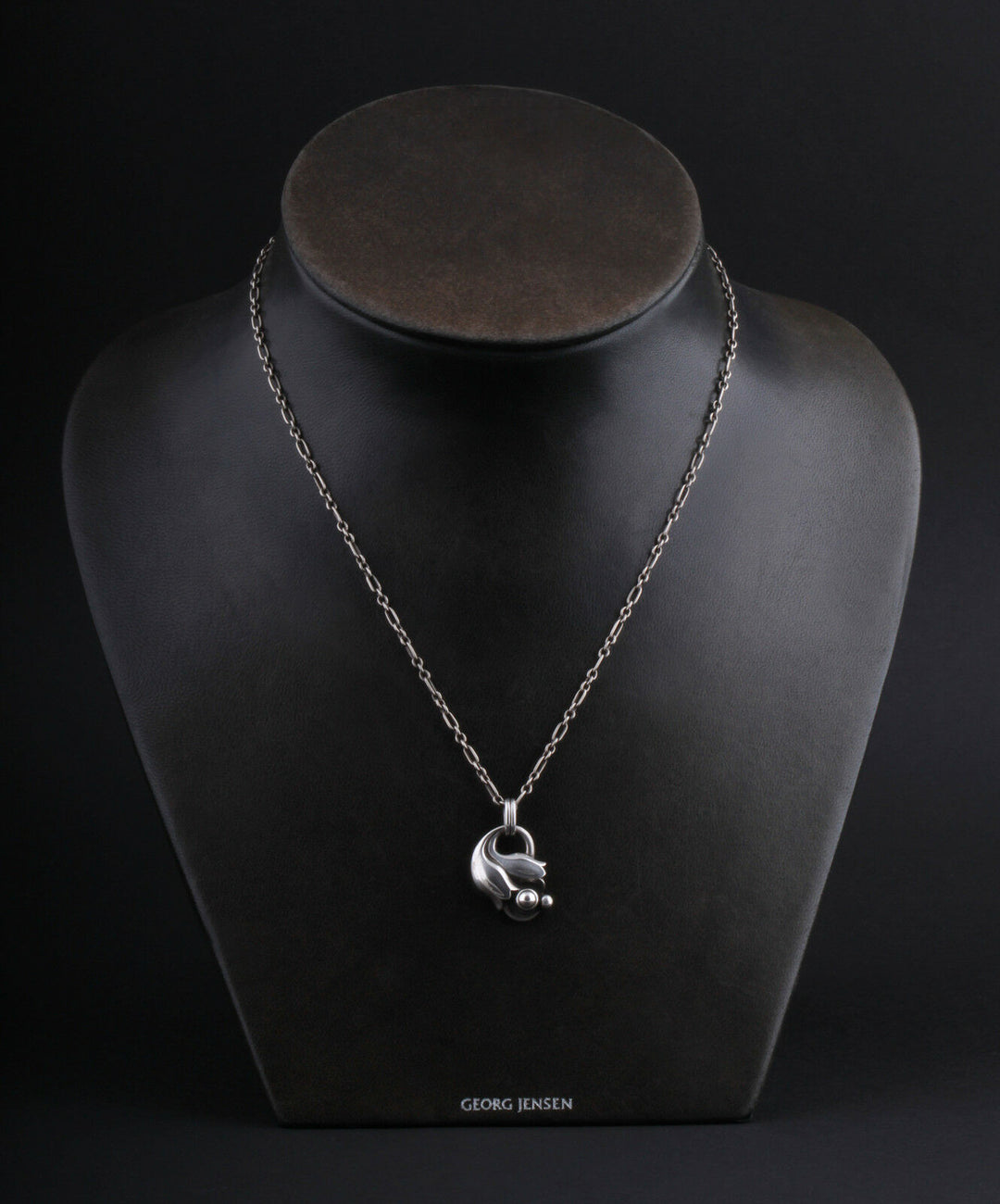 GEORG JENSEN Sterling Silver Pendant of the Year 1999 with Silverball. NEW.