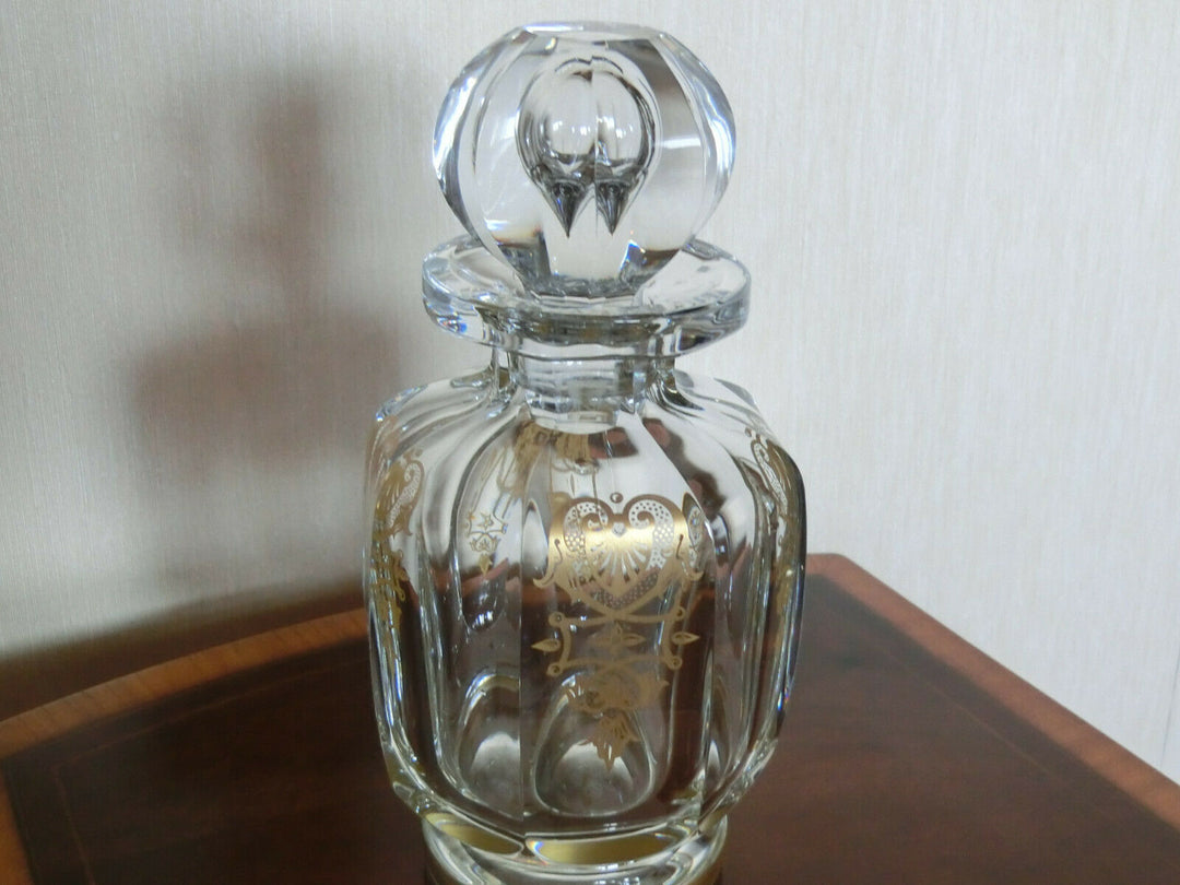 Karaffe Baccarat, France, Harcourt -Empire vergoldet ca. 22 cm