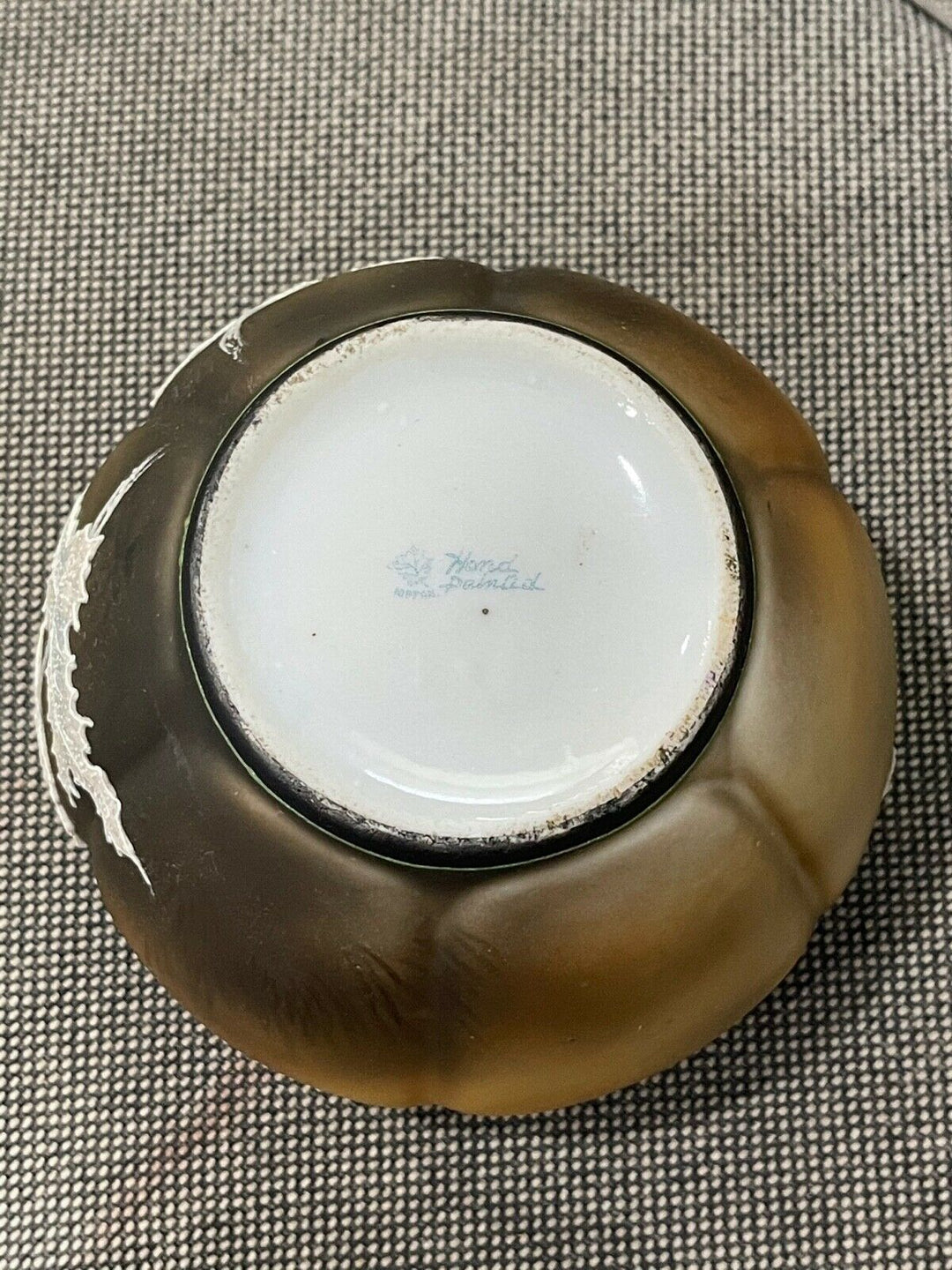 Antique Noritake Nippon Morimura Porcelain Moriage Humidor Flowers & Butterfly