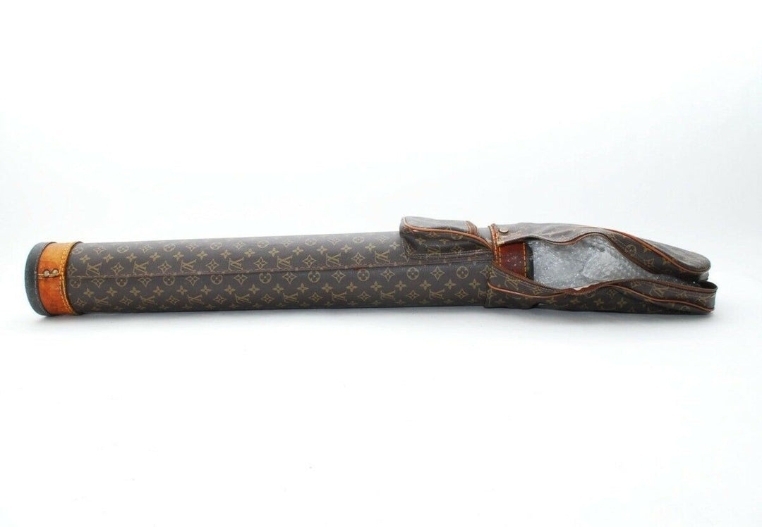 AUTH LOUIS VUITTON GOLF CLUB BAG MONOGRAM LEATHER VINTAGE