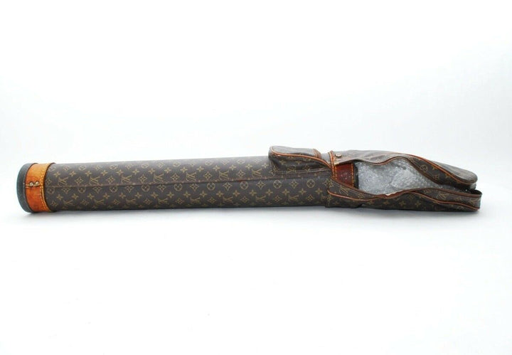 AUTH LOUIS VUITTON GOLF CLUB BAG MONOGRAM LEATHER VINTAGE