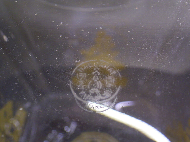 BACCARAT WHISKEY DECANTER: FRANKREICH/FRANCE: KRISTALL: 20.JAHRH. WEINLAUB-DEKOR