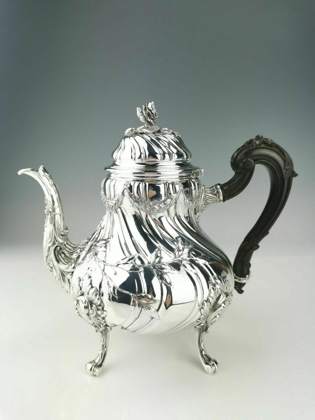 CARDEILHAC - Exceptional silver coffee tea 4 piece set - French minerve .950