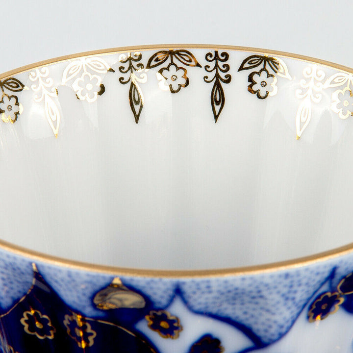 Chimes Teacup w/ Saucer by Imperial Porcelain Russian Lomonosov LFZ IFZ
