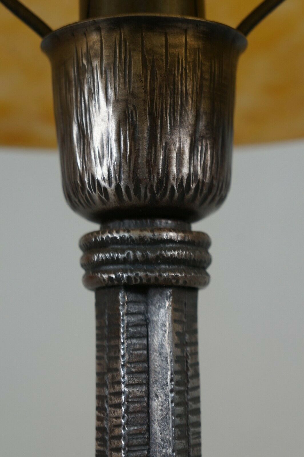 EDGAR BRANDT & DAUM : A LARGE 1925 FRENCH ART DECO LAMP .......... 1930 France