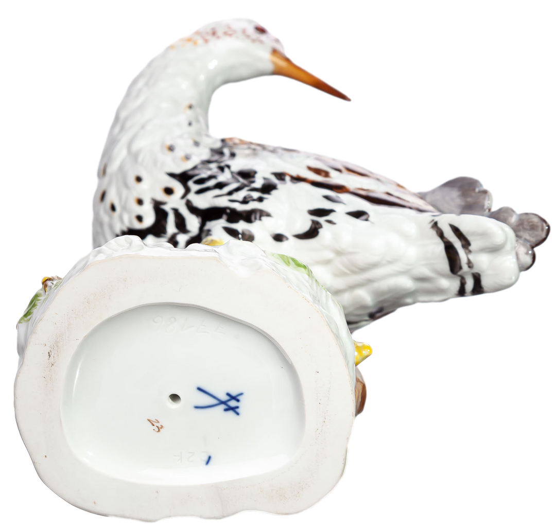 マイセン人形　シギ　動物　一級品モデル　77186　1989年　高さ20.5cm