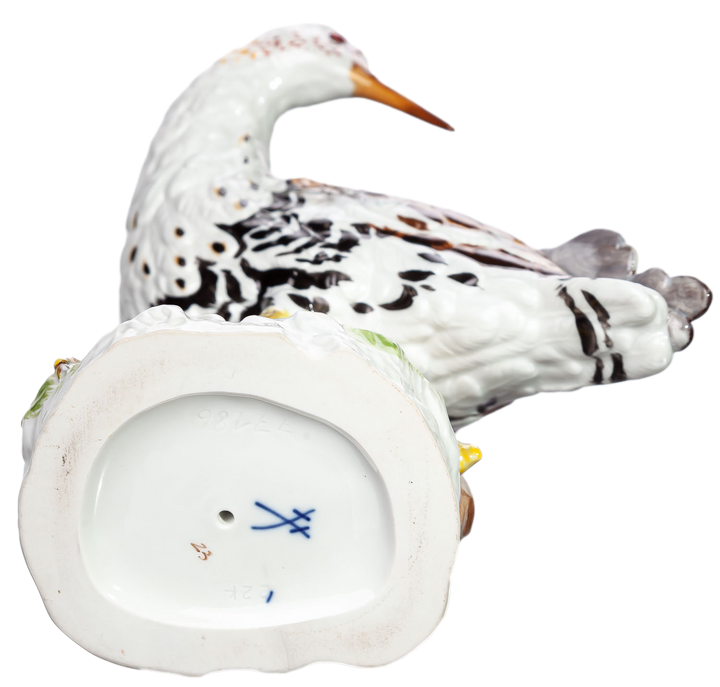 マイセン人形　シギ　動物　一級品モデル　77186　1989年　高さ20.5cm