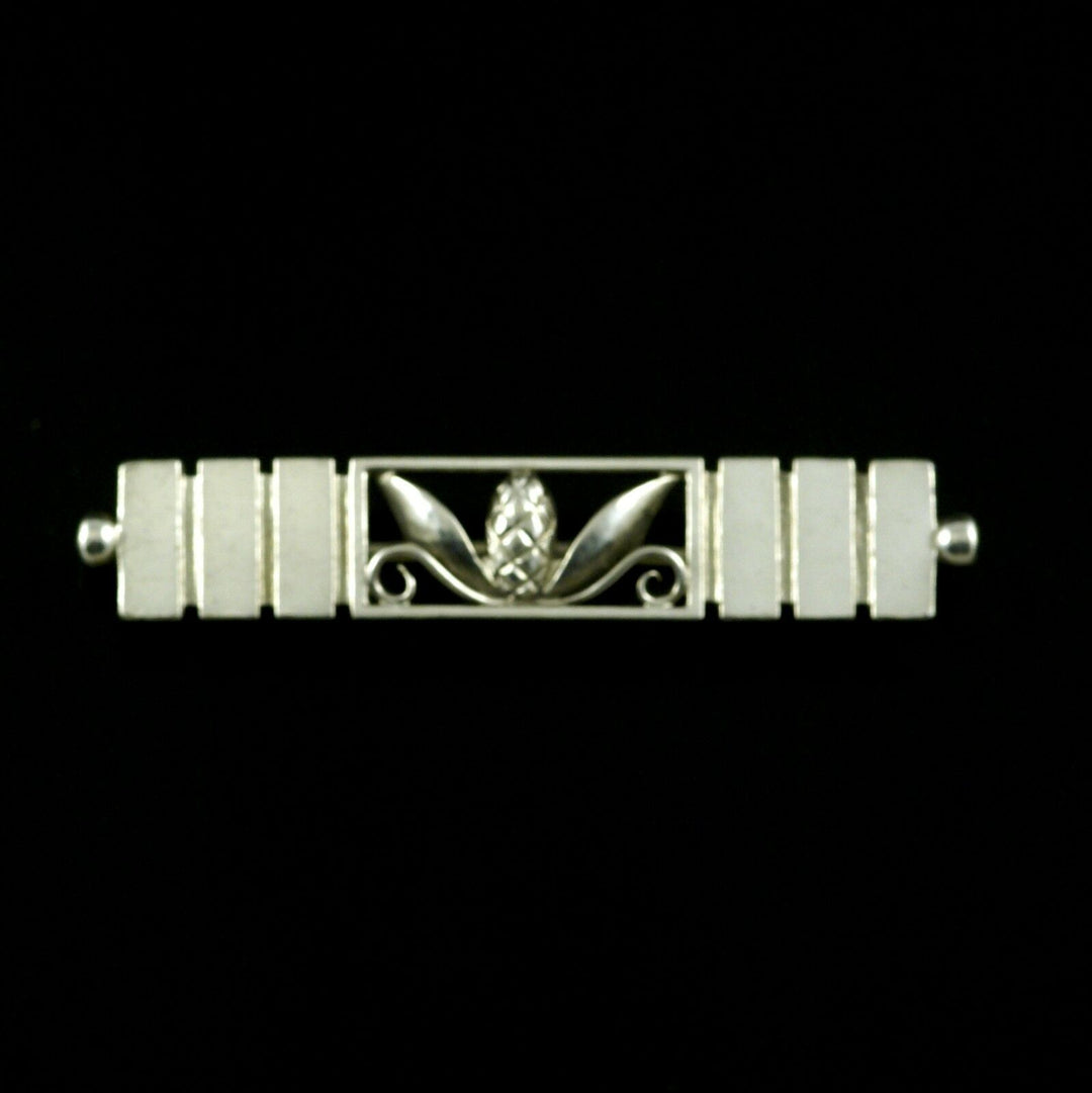 Georg Jensen. Sterling Silver Brooch #216A. 1933-44 Hallmarks