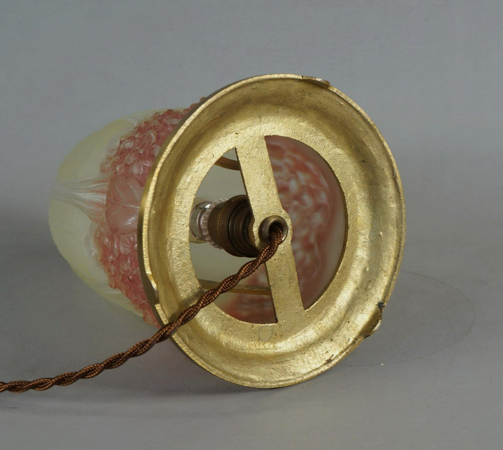 エティエヴァンソン&ミューラー兄弟  1925年頃  フランス  アール・デコ調紫陽花の花のパヒュームランプ2