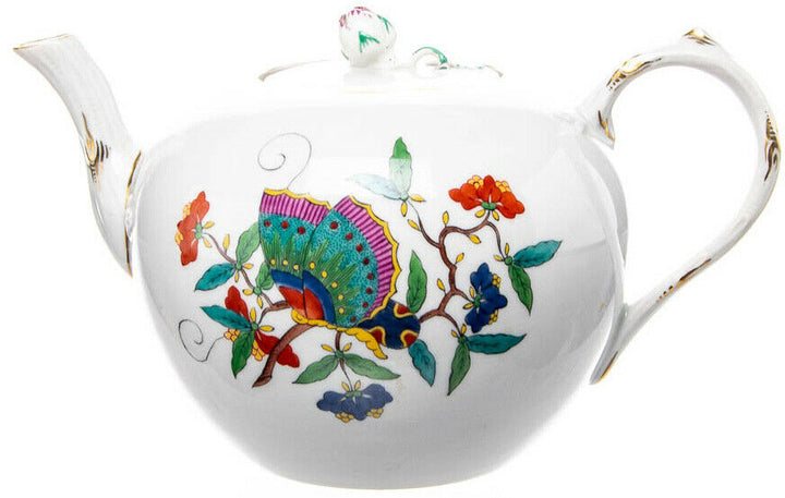 マイセン　ティーポット　シノワズリ　中国の蝶