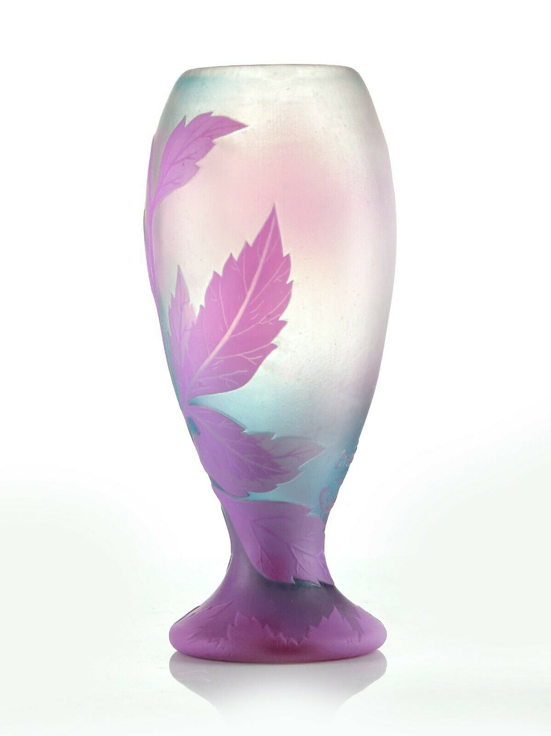 ミューラー兄弟　ピンクとブルーの幻想的な花瓶