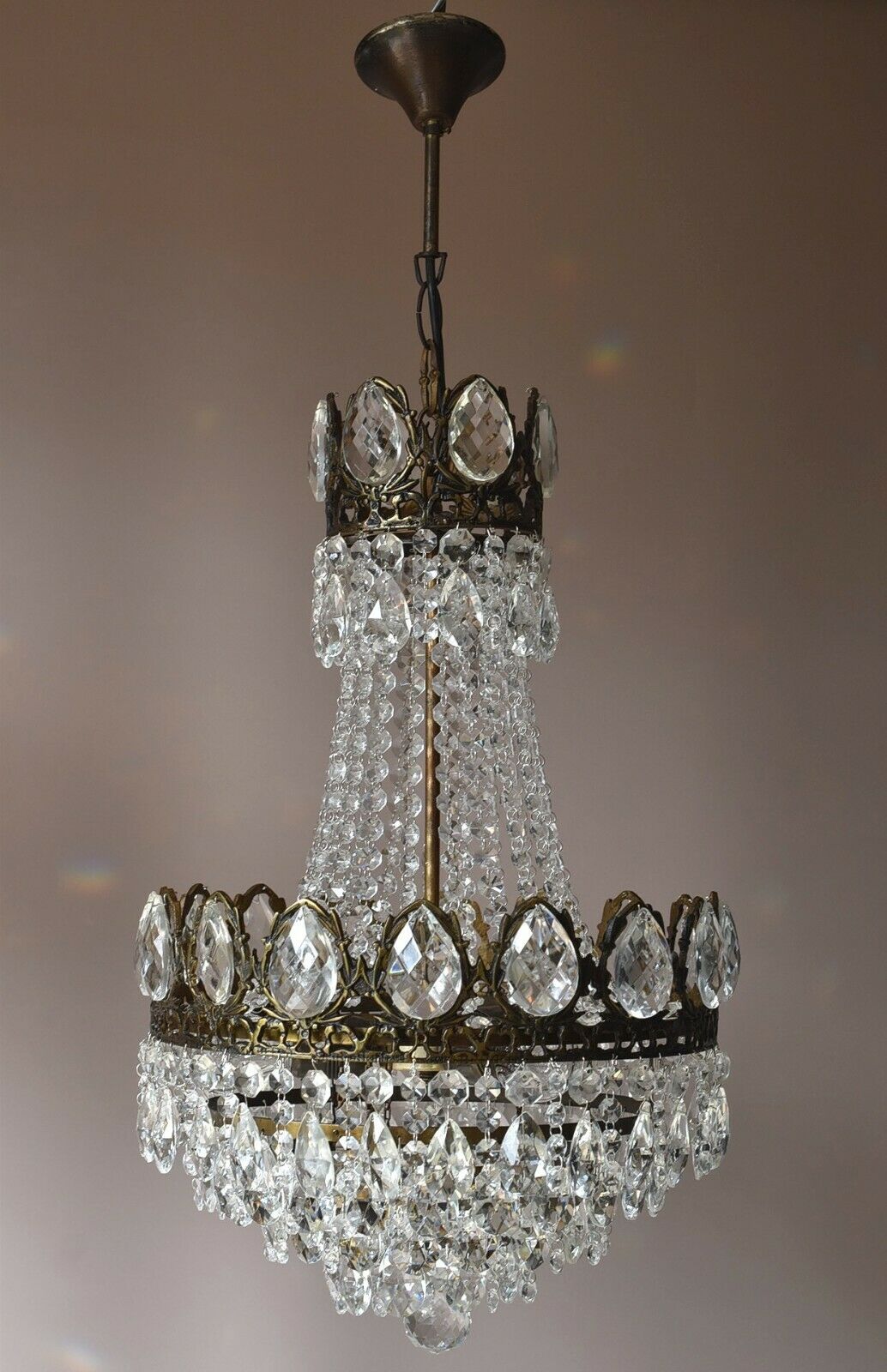 Crystal Home Lighting Chandelier Living Room Ceiling Light French Vintage Lamp