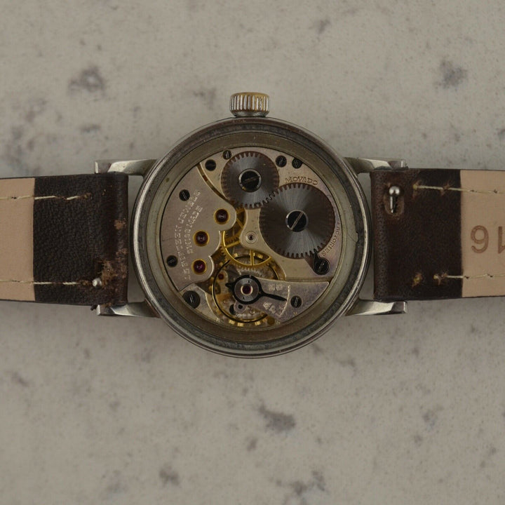 1950年　モバードヴィンテージ　カラトラバ　トロピカルダイアル(参考番号：11709)(cal.150MN)スチール製