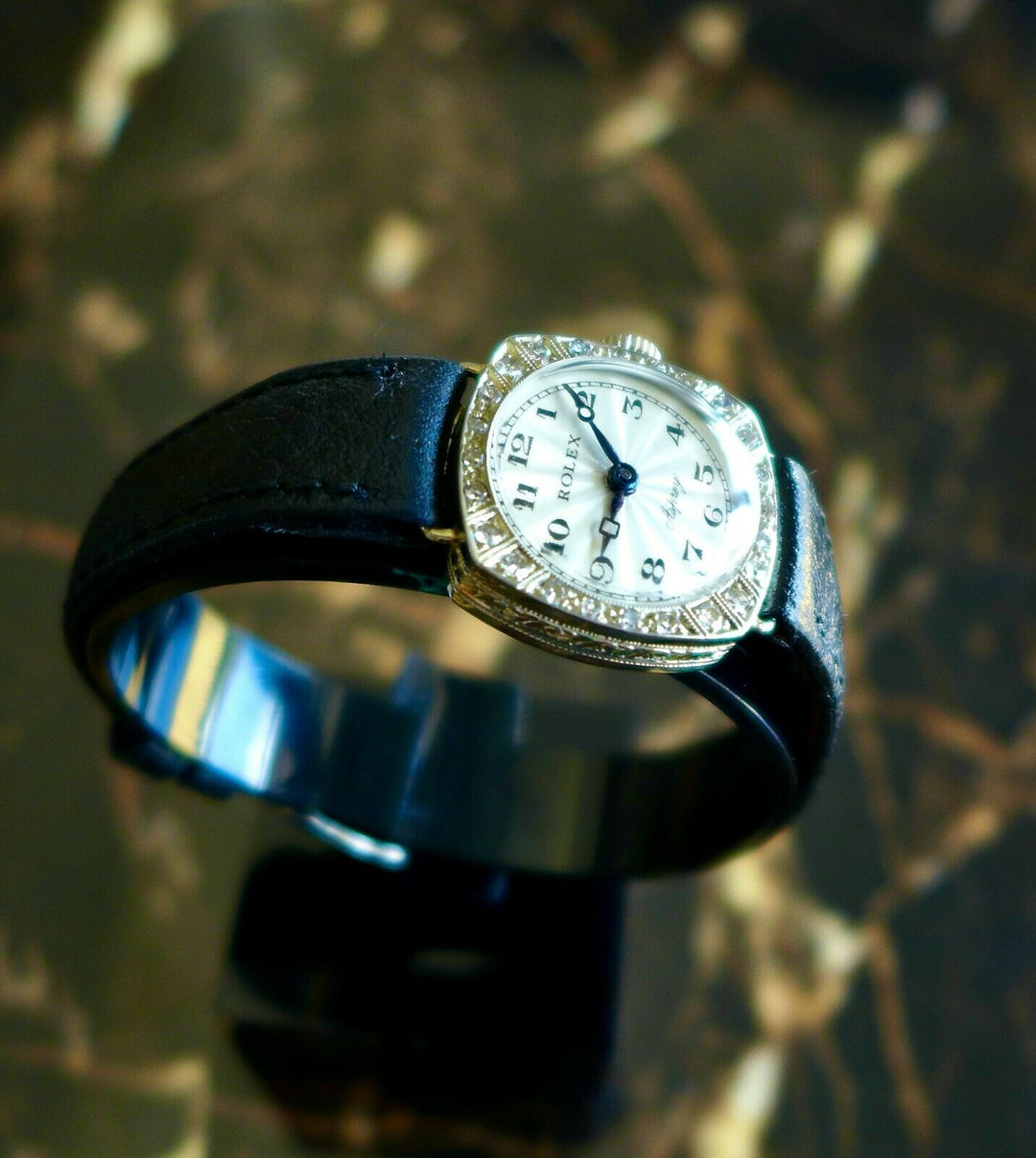 ロレックス 1920年代 アールデコ18Kゴールド＆ダイヤモンド 腕時計