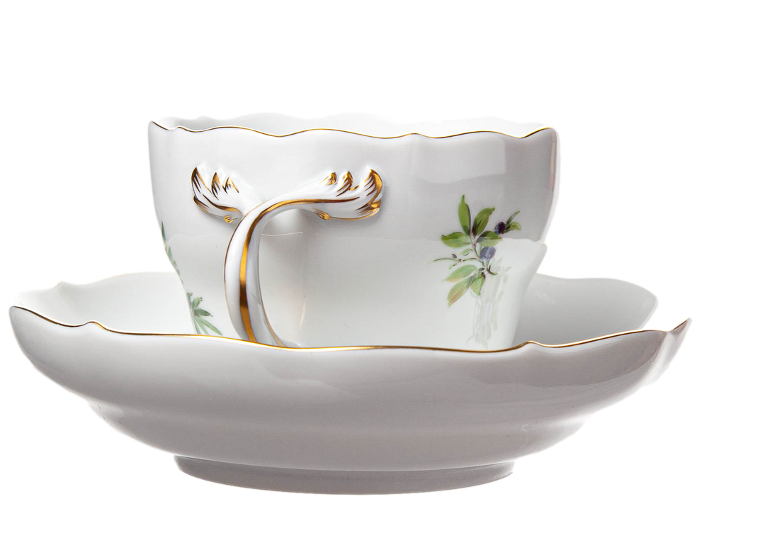 アンティーク　マイセン天使のカップ、ソーサー アンティークマイセン天使のカップ、ソーサー