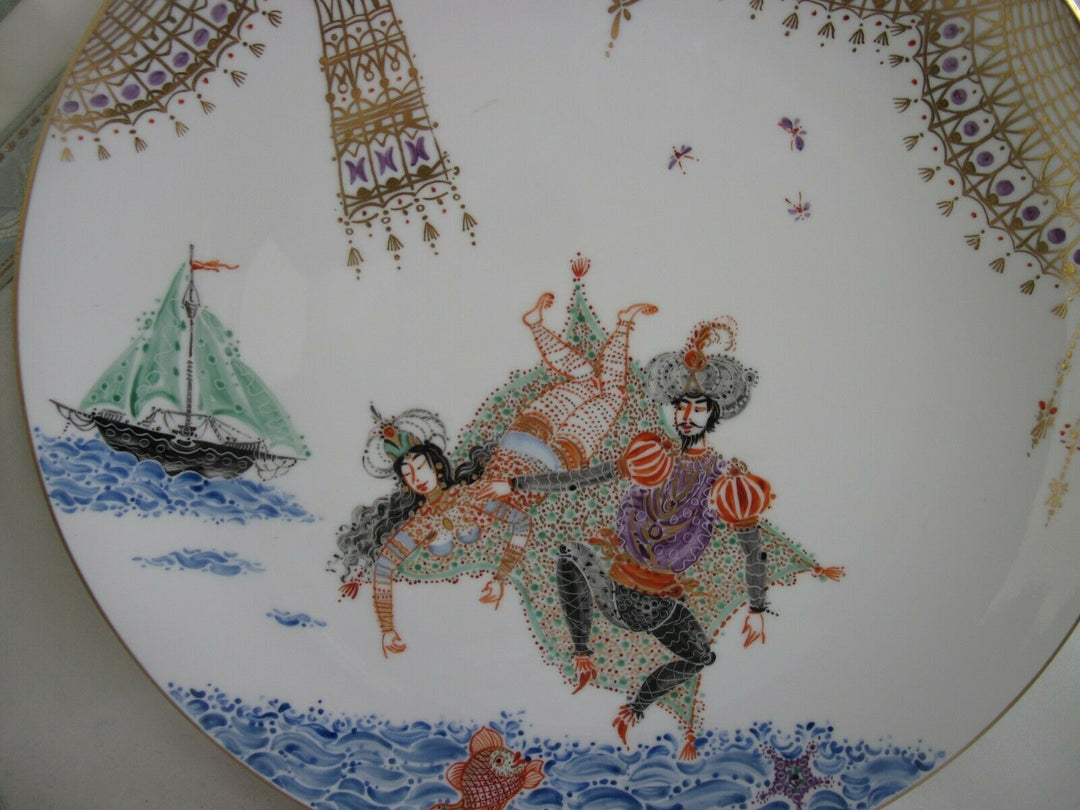 Schöner großer Meissen Wand-Teller in Dekor 1001 Nacht