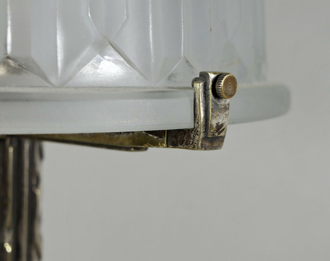 PIERRE MAYNADIER : large French 1930 art deco lamp ..... daum muller era France