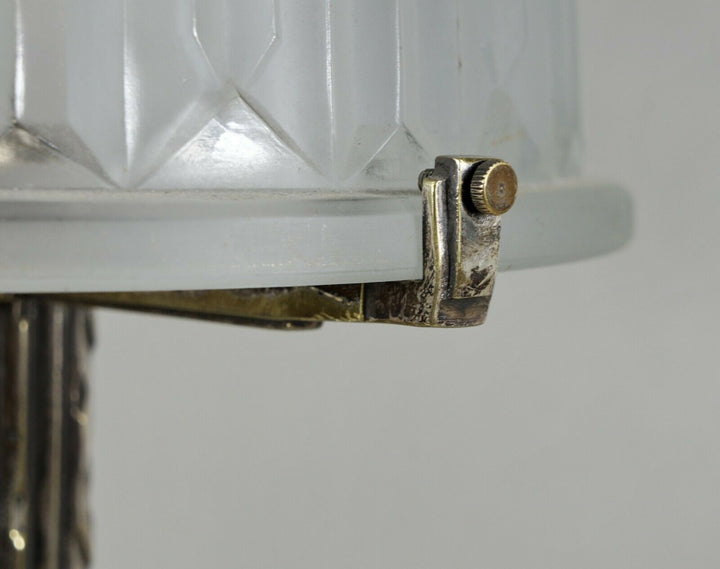 PIERRE MAYNADIER : large French 1930 art deco lamp ..... daum muller era France