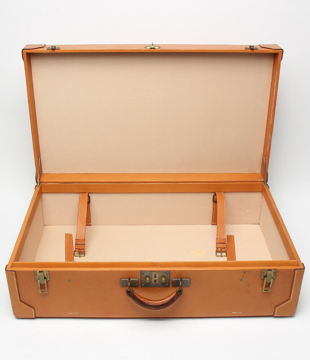 AUTH HERMES Caramel Nomade Leather Vintage BRIEFCASE ATTACHE TRUNK BAG