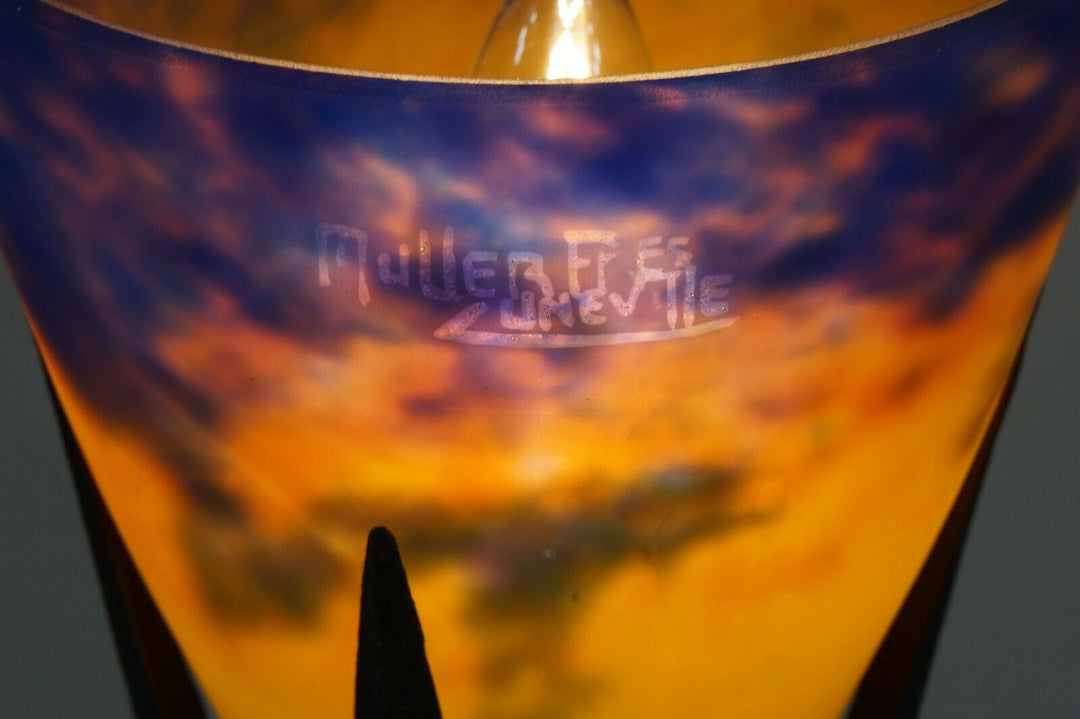 ROBJ & MULLER FRERES : RARE FRENCH 1925 ART DECO LAMP ............. France 1930