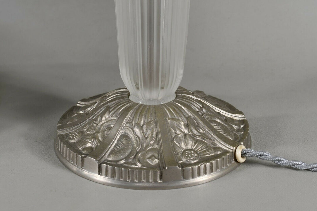 エティエ・ヴァンソン　非常に優れたアールデコランプ　1930年　フランス製