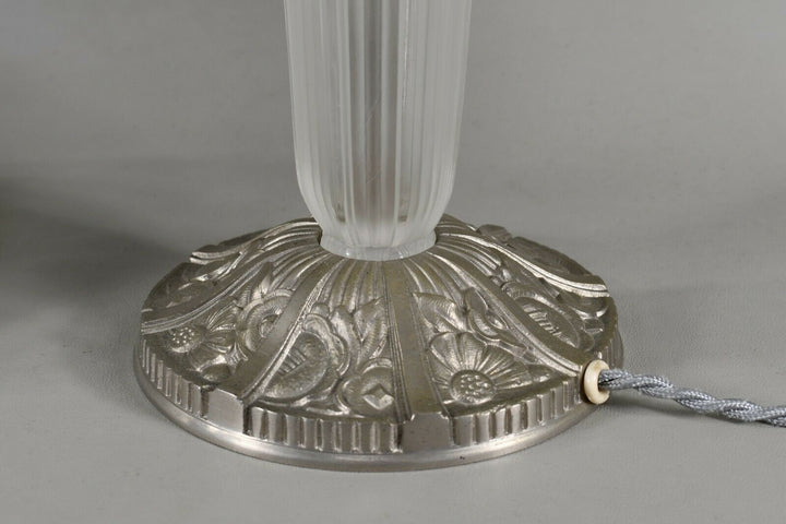 エティエ・ヴァンソン　非常に優れたアールデコランプ　1930年　フランス製